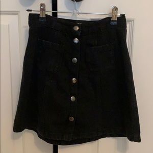 Urban outfitters black denim skirt